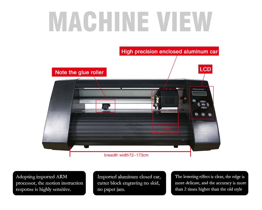 High Quality 1350mm Digital Vertical Vinyl Sticker Paper Contour Cutting Plotter Supplier Manufacturer of Cutter