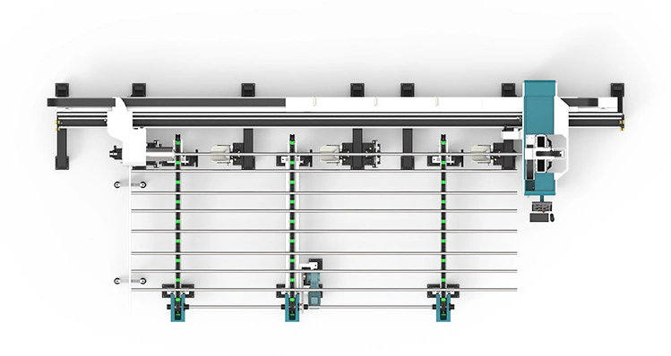 Large Format Full Auto Fiber Laser Metal Tube Pipe Cutting Machine